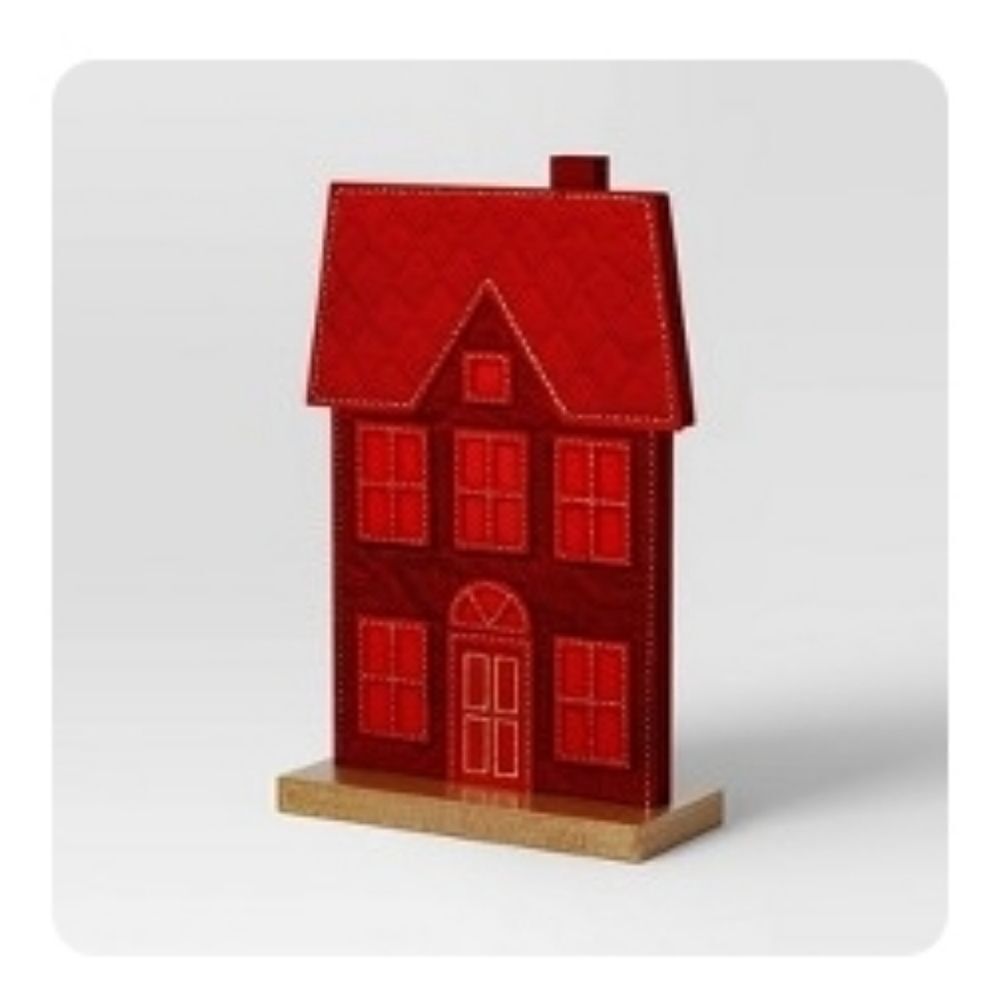 Set of two Wondershop Christmas Holiday Village Felt Decor Houses, 2024 - Picture 10 of 10